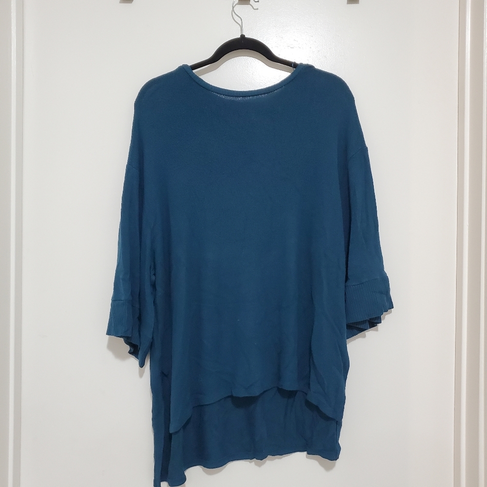 Zara blue/green oversized sweater